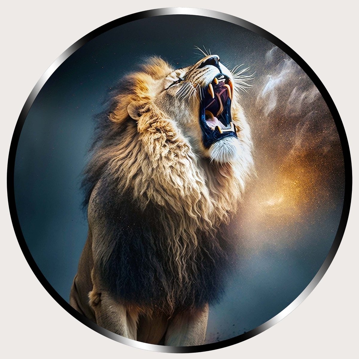 Illuminated Wall Art - Roaring Lion - ScentiMelti Home Fragrance, Beauty & Gifts UK