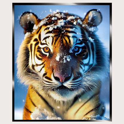 Illuminated Wall Art - Snow Tiger - ScentiMelti Home Fragrance, Beauty & Gifts UK