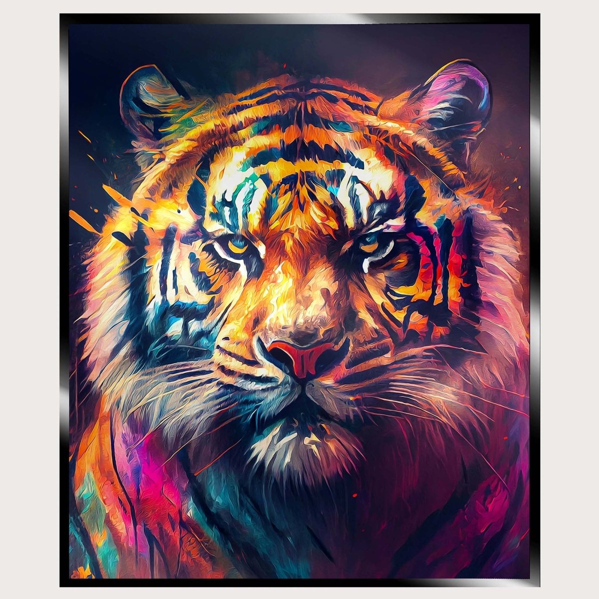 Illuminated Wall Art - Tiger 4 - ScentiMelti Home Fragrance, Beauty & Gifts UK