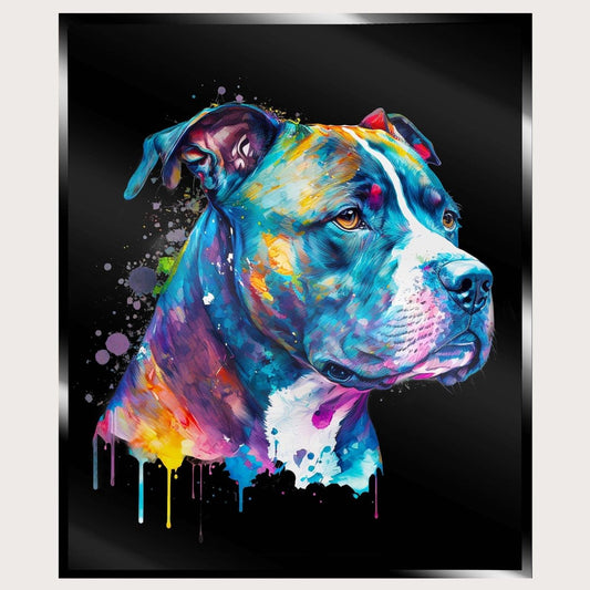 Illuminated Wall Art - Watercoloured Dog - ScentiMelti Home Fragrance, Beauty & Gifts UK