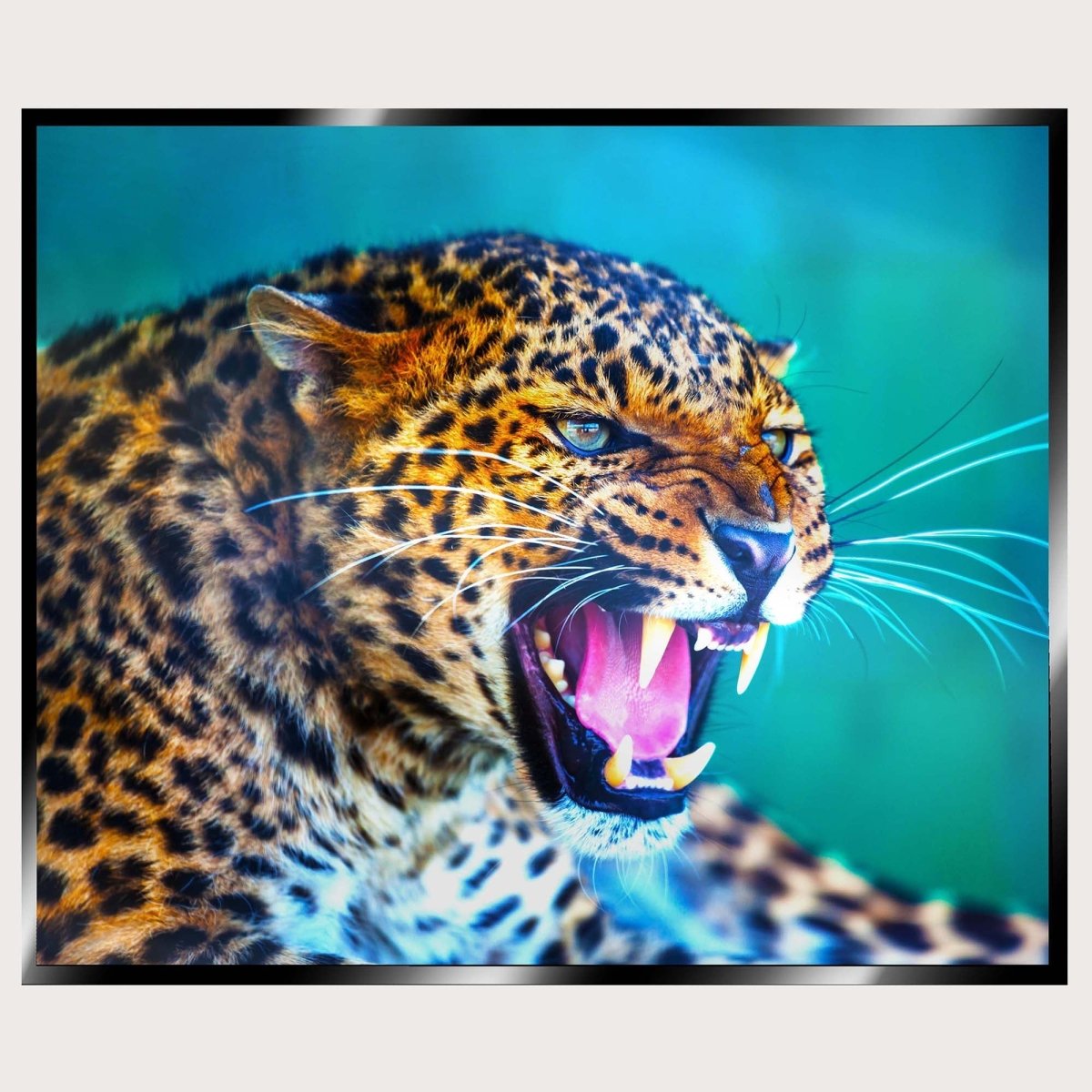 Illuminated Wall Art - Wild Jaguar - ScentiMelti Home Fragrance, Beauty & Gifts UK