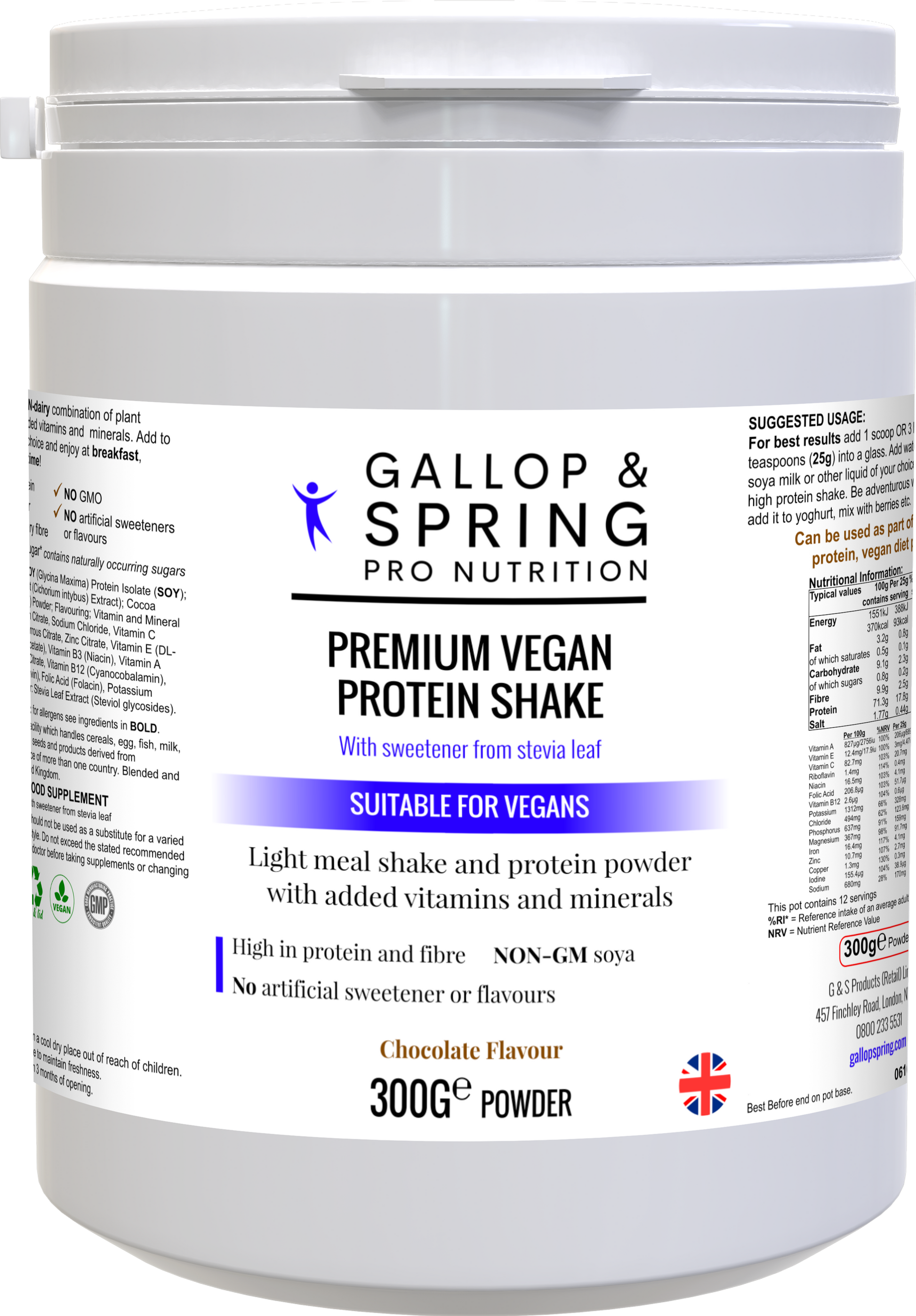 Premium Vegan Protein Shake (Chocolate) Gallop & Spring ScentiMelti Wax Melts