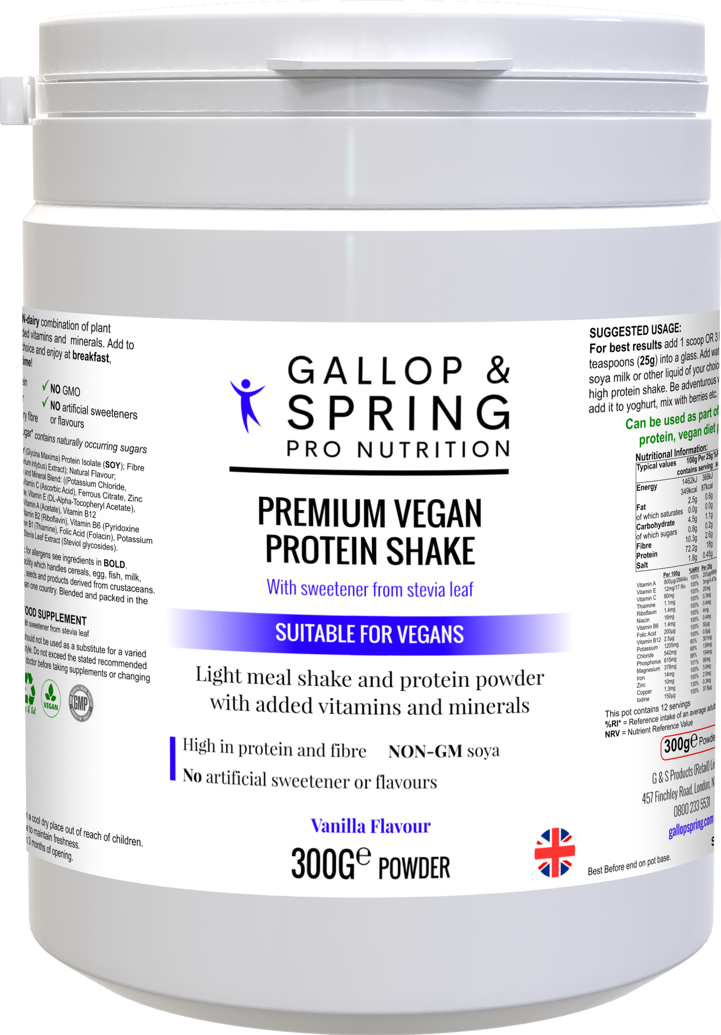 Premium Vegan Protein Shake (Vanilla) Gallop & Spring ScentiMelti Wax Melts