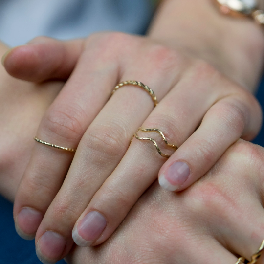 10 Piece Pearl Boho Silver Gold Stackable Vintage Tribal Midi Ring Set - ScentiMelti Home Fragrance, Beauty & Gifts UK