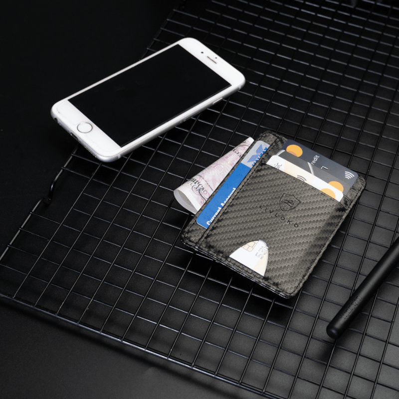 Carbon Fibre RFID Card  Holder Wallet - ScentiMelti Home Fragrance, Beauty & Gifts UK