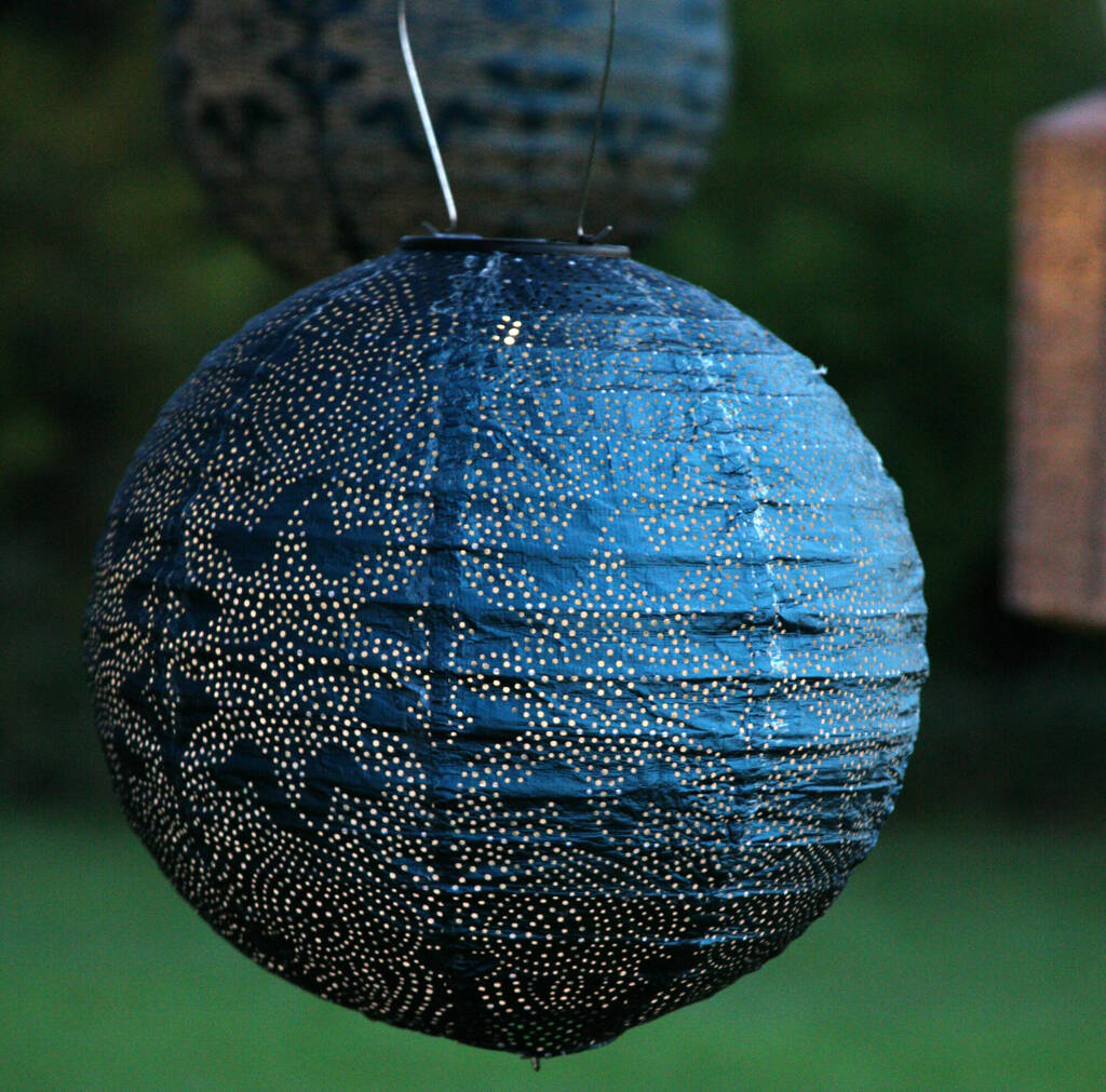 Moroccan Solar Lantern - Blue Globe www.ellajames.co.uk ScentiMelti Wax Melts