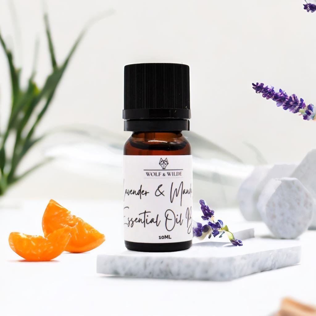 Lavender & Mandarin Organic Relaxing Pure Essential Oil Blend 10ml Wolf & Wilde ScentiMelti Wax Melts