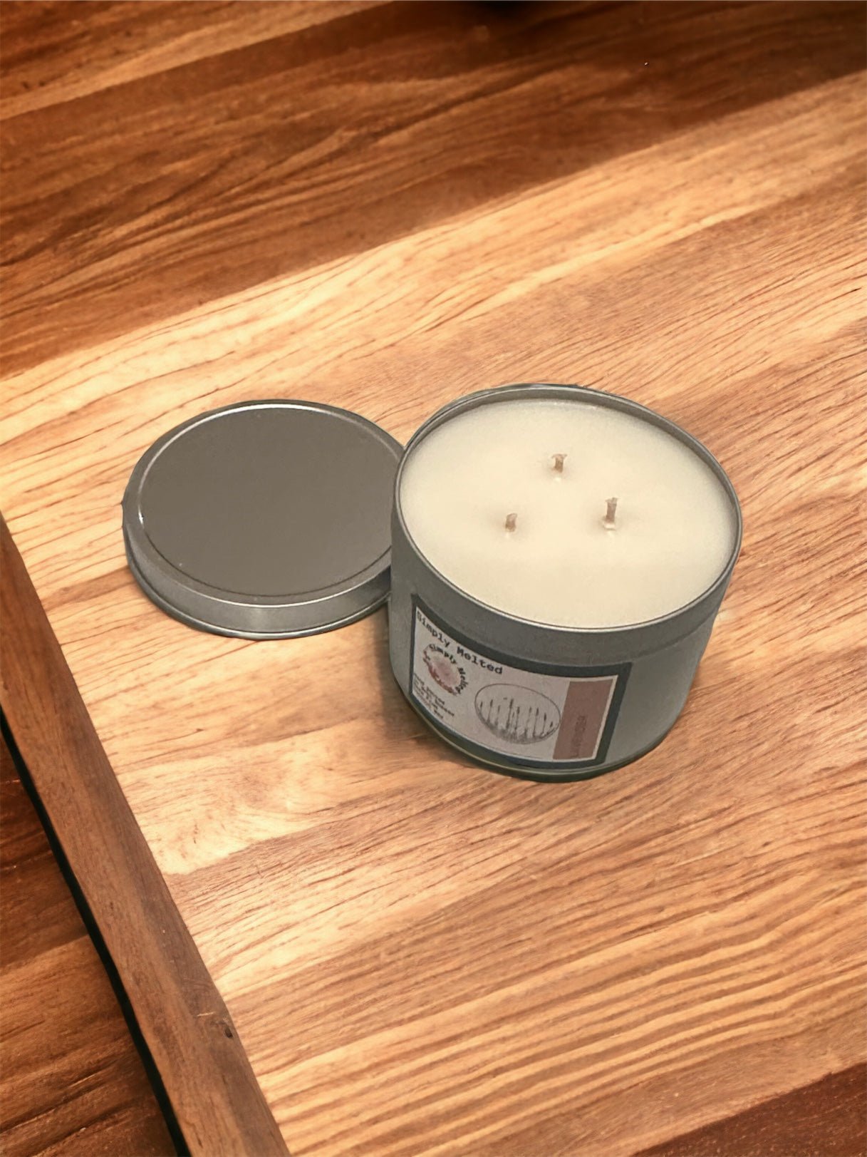 Lavender Three Wick Candle in a Tin - ScentiMelti Home Fragrance, Beauty & Gifts UK