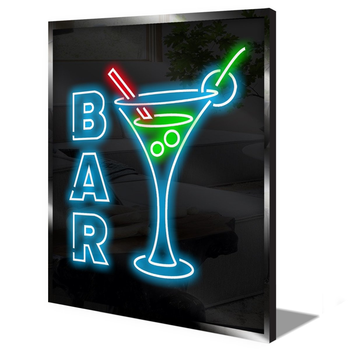 Personalised LED Neon Sign BAR GLASS - ScentiMelti Home Fragrance, Beauty & Gifts UK