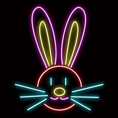 Personalised LED Neon Sign BUNNY - ScentiMelti Home Fragrance, Beauty & Gifts UK