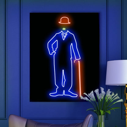 Personalised LED Neon Sign CHARLIE CHAPLIN - ScentiMelti Home Fragrance, Beauty & Gifts UK