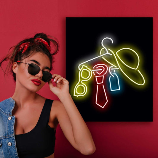 Personalised LED Neon Sign CLOTHES HANGER - ScentiMelti Home Fragrance, Beauty & Gifts UK