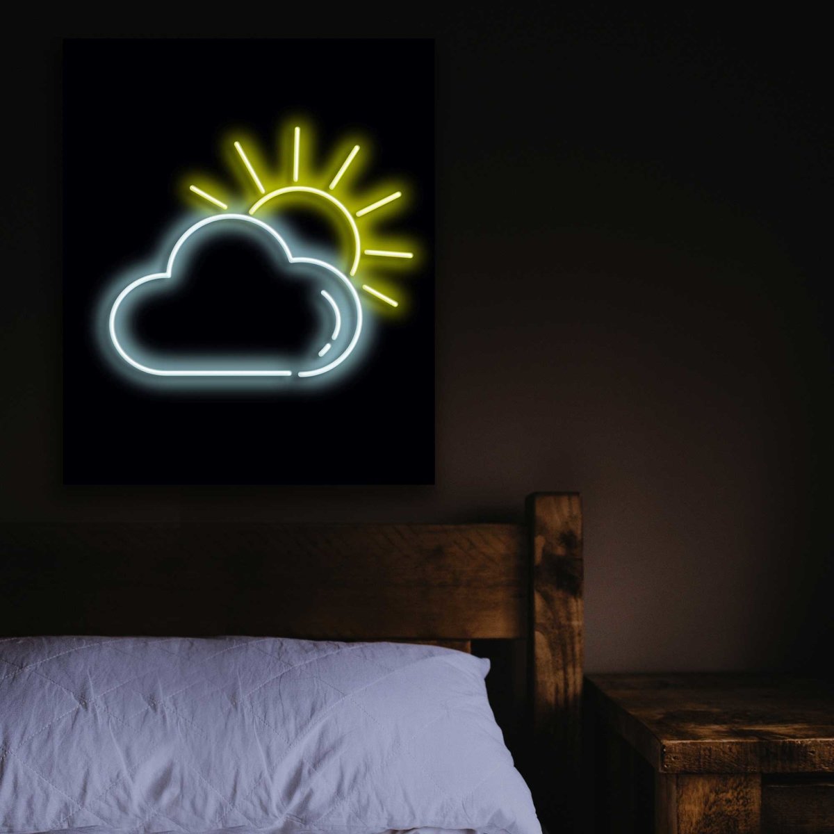 Personalised LED Neon Sign CLOUD / SUN - ScentiMelti Home Fragrance, Beauty & Gifts UK