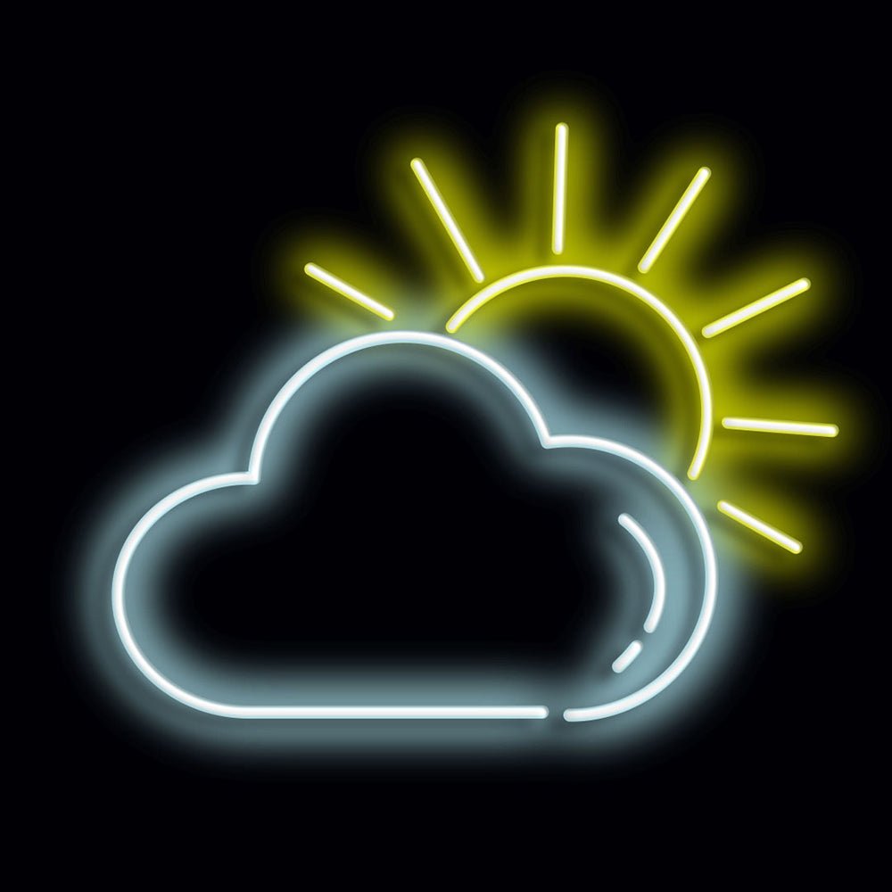 Personalised LED Neon Sign CLOUD / SUN - ScentiMelti Home Fragrance, Beauty & Gifts UK