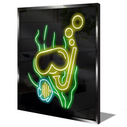 Personalised LED Neon Sign DIVING - ScentiMelti Home Fragrance, Beauty & Gifts UK