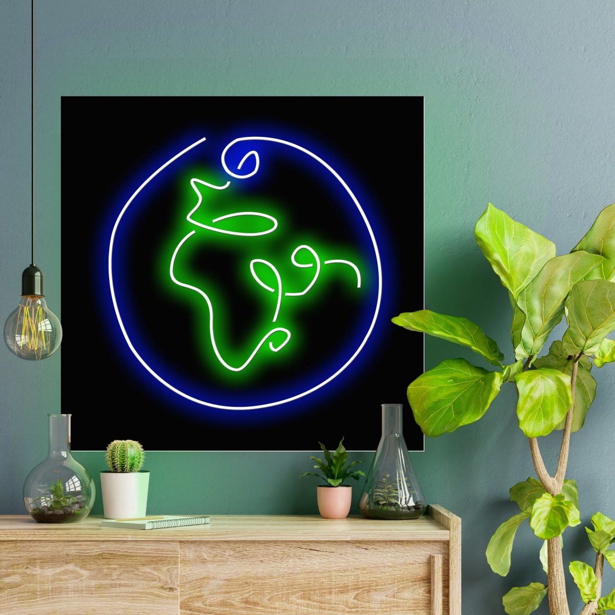 Personalised LED Neon Sign EARTH - ScentiMelti Home Fragrance, Beauty & Gifts UK