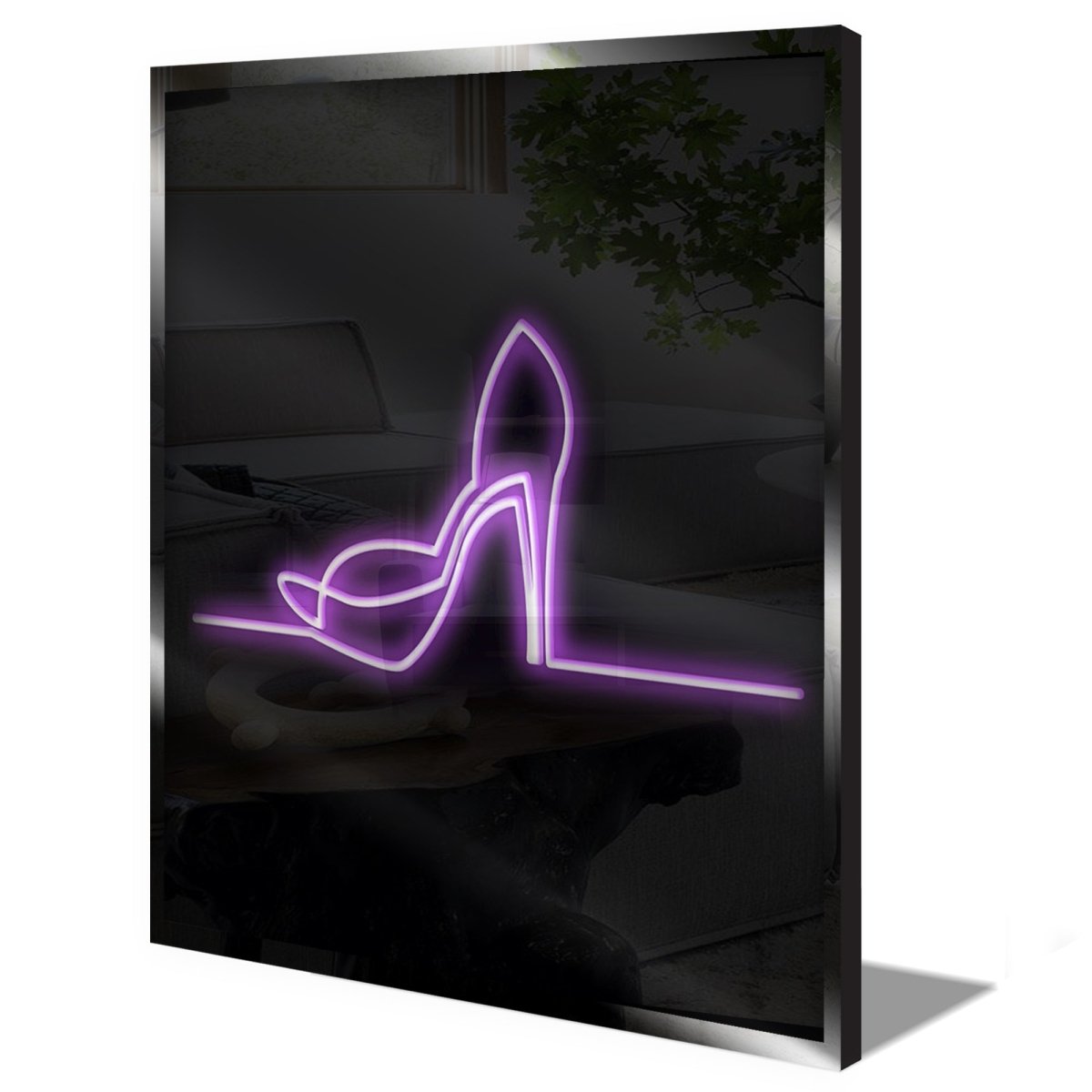 Personalised LED Neon Sign ELEGANT SHOE - ScentiMelti Home Fragrance, Beauty & Gifts UK