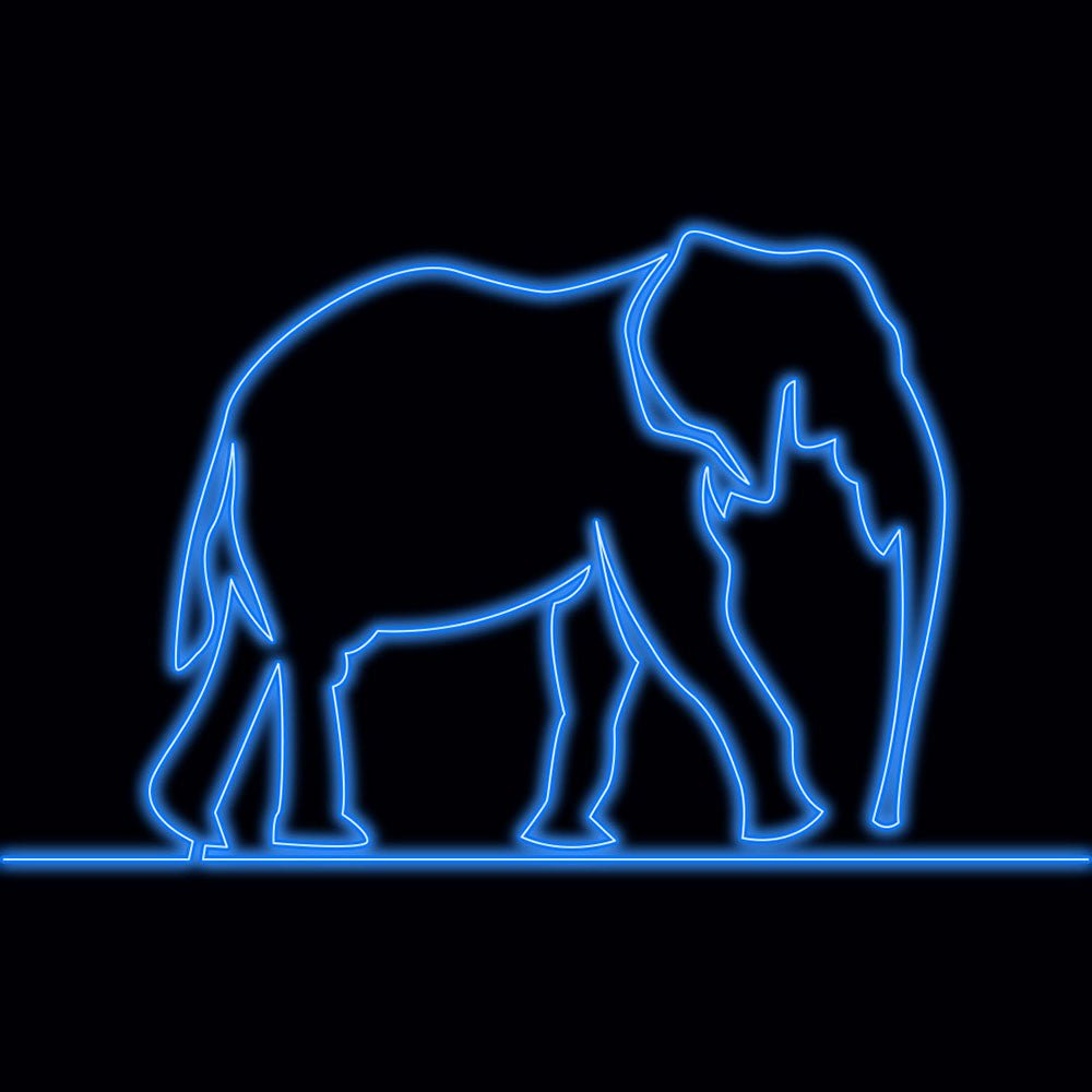 Personalised LED Neon Sign ELEPHANT - ScentiMelti Home Fragrance, Beauty & Gifts UK