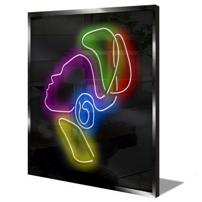 Personalised LED Neon Sign Female African Silhouette - ScentiMelti Home Fragrance, Beauty & Gifts UK