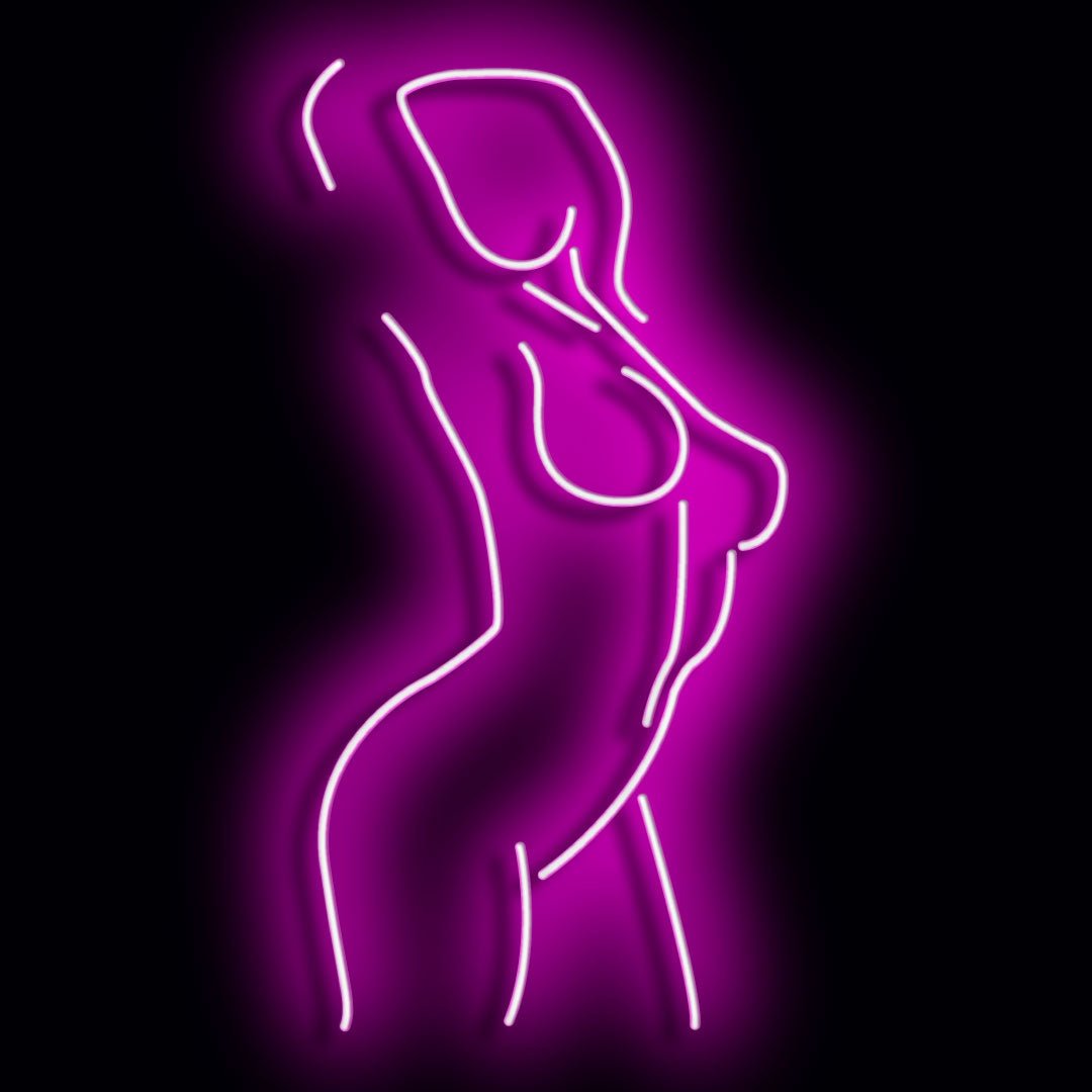 Personalised LED Neon Sign FEMININE SILHOUETTE - ScentiMelti Home Fragrance, Beauty & Gifts UK