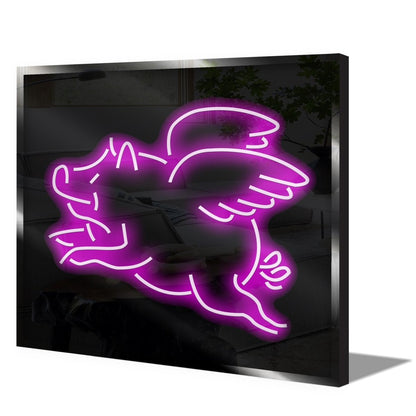 Personalised LED Neon Sign FLYING PIG - ScentiMelti Home Fragrance, Beauty & Gifts UK