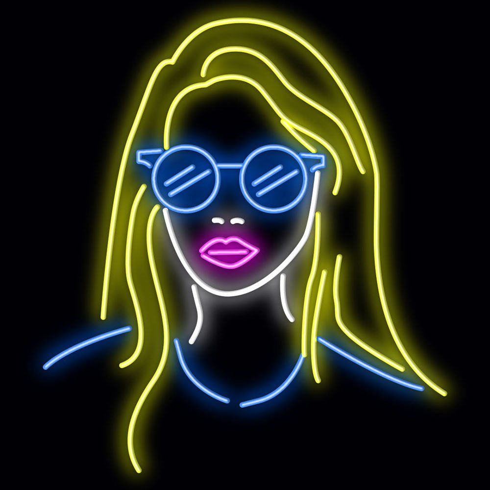 Personalised LED Neon Sign GIRL WITH BLONDE HAIR - ScentiMelti Home Fragrance, Beauty & Gifts UK