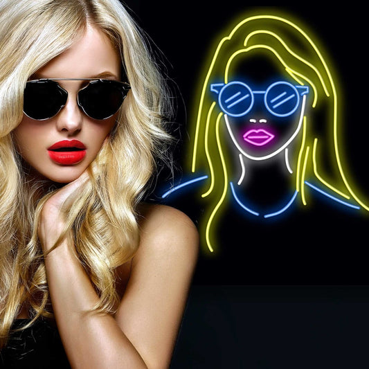 Personalised LED Neon Sign GIRL WITH BLONDE HAIR - ScentiMelti Home Fragrance, Beauty & Gifts UK