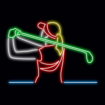 Personalised LED Neon Sign GOLFER - ScentiMelti Home Fragrance, Beauty & Gifts UK