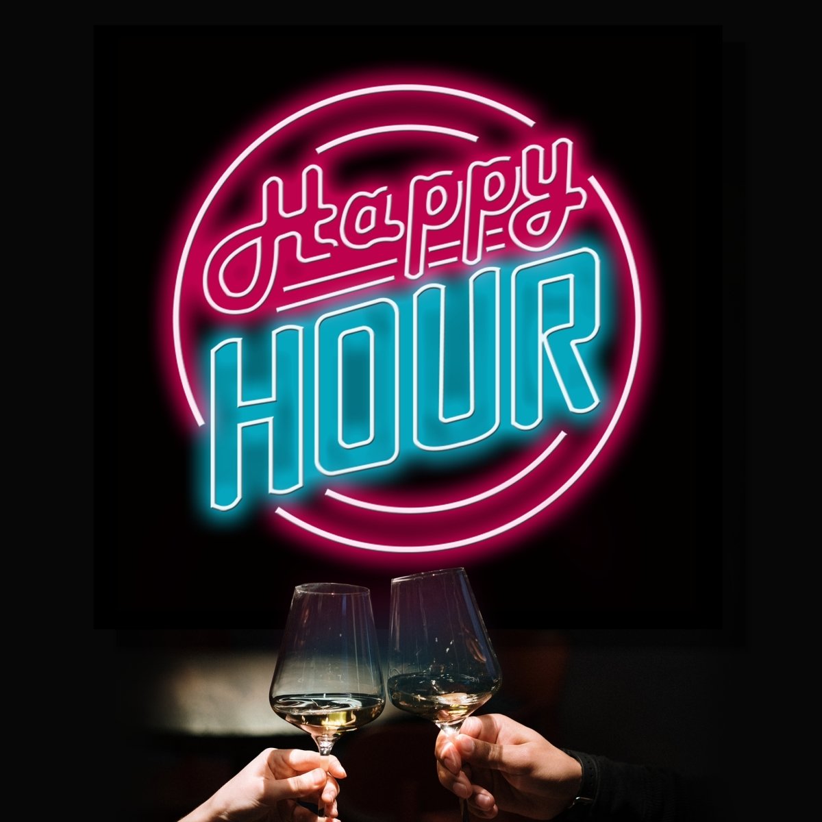 Personalised LED Neon Sign HAPPY HOUR - ScentiMelti Home Fragrance, Beauty & Gifts UK