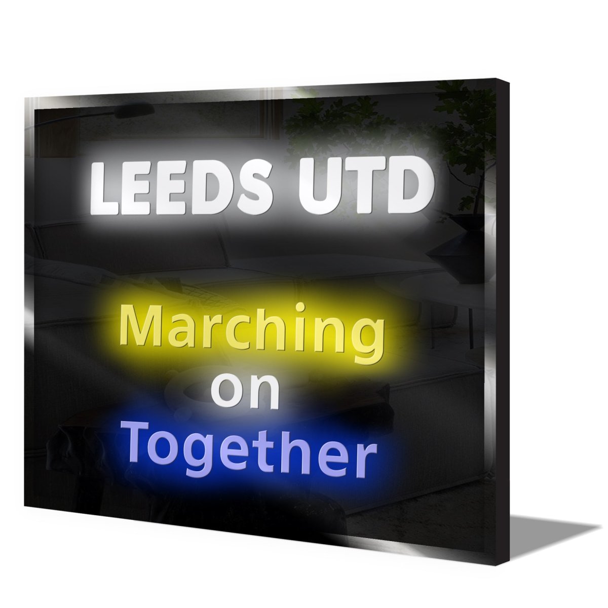 Personalised LED Neon Sign LEEDS UTD - ScentiMelti Home Fragrance, Beauty & Gifts UK