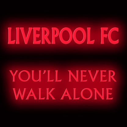 Personalised LED Neon Sign LIVERPOOL FC - ScentiMelti Home Fragrance, Beauty & Gifts UK