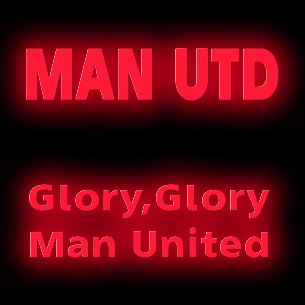 Personalised LED Neon Sign MAN UTD - ScentiMelti Home Fragrance, Beauty & Gifts UK