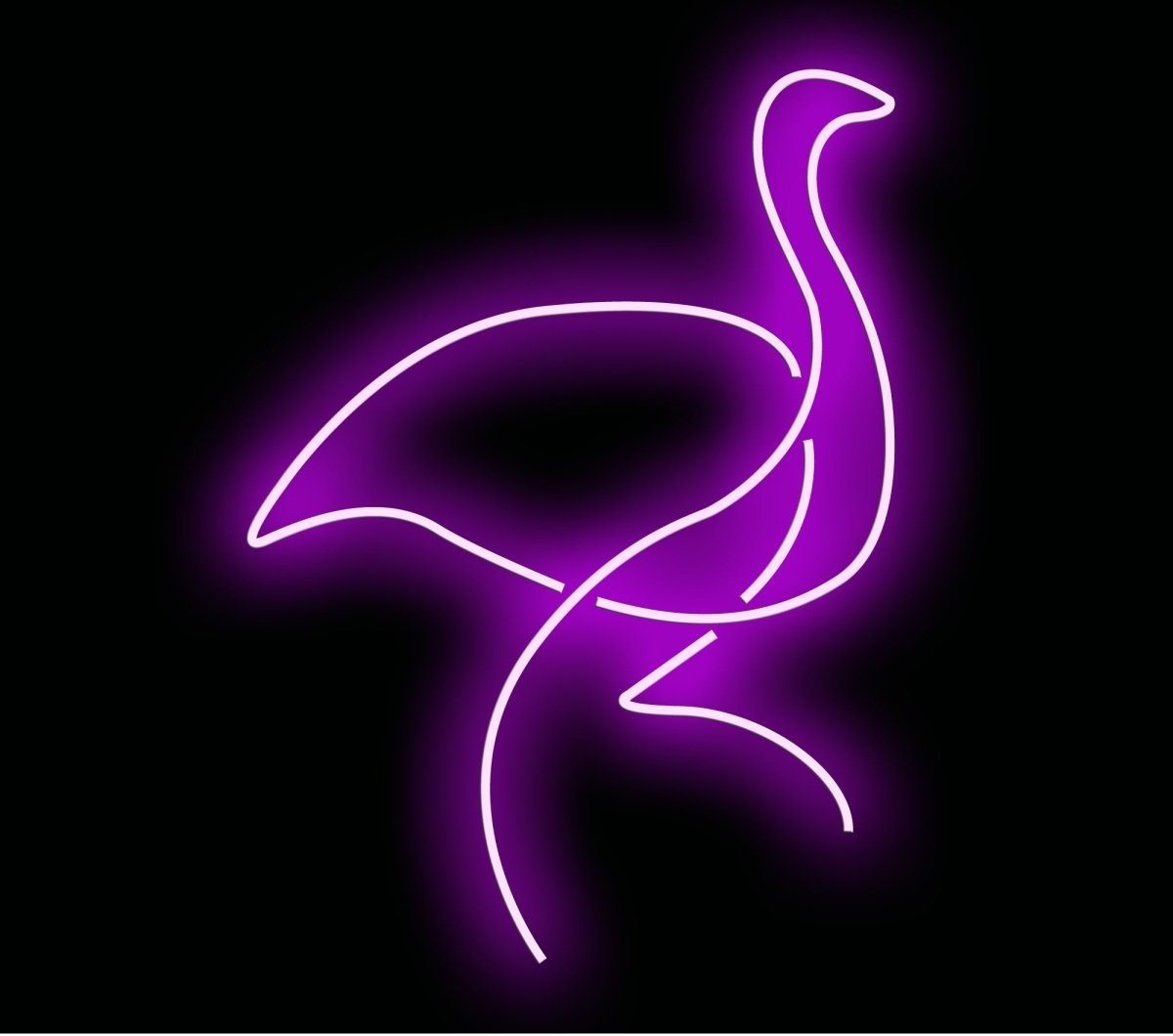 Personalised LED Neon Sign OSTRICH - ScentiMelti Home Fragrance, Beauty & Gifts UK