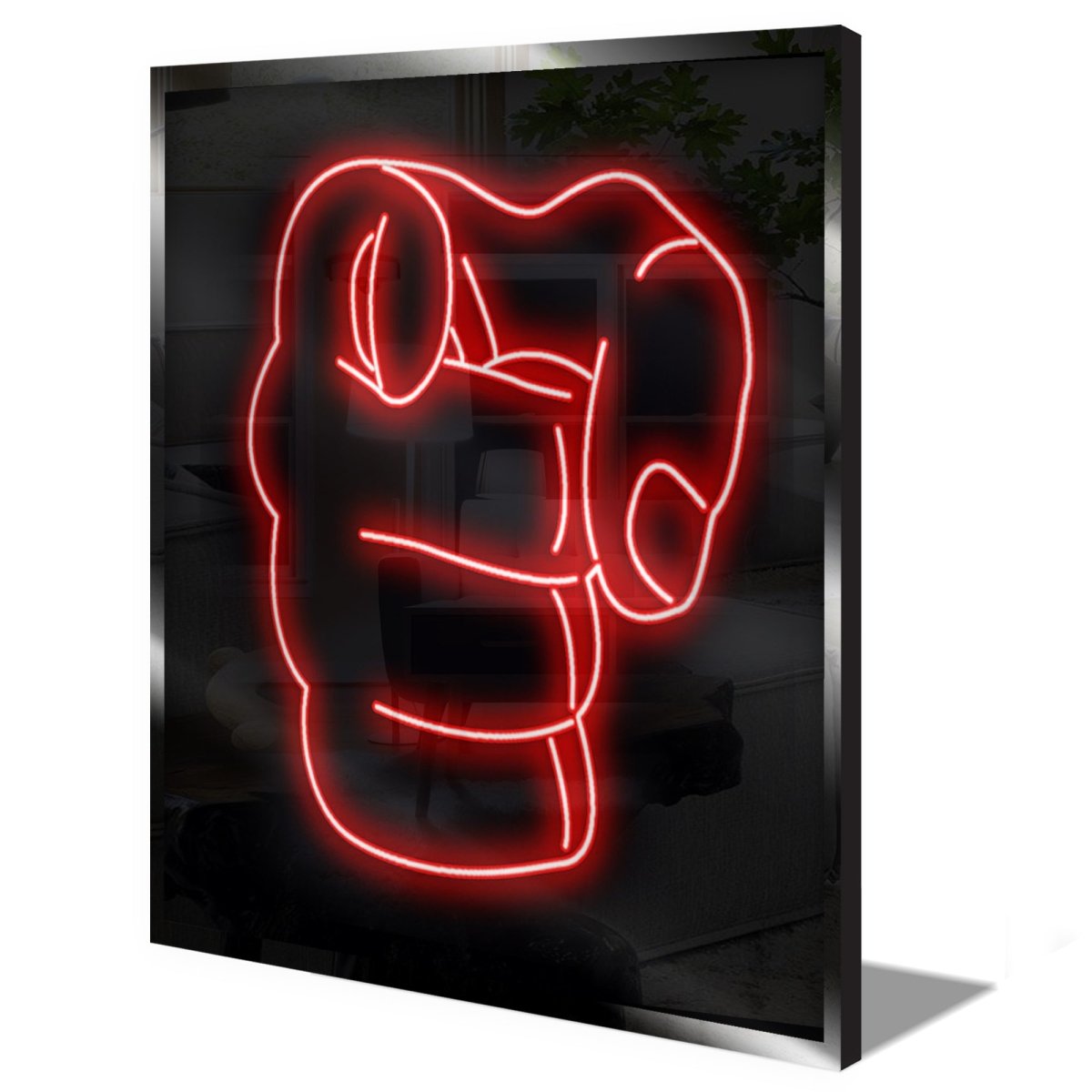 Personalised LED Neon Sign POINTING FINGER - ScentiMelti Home Fragrance, Beauty & Gifts UK