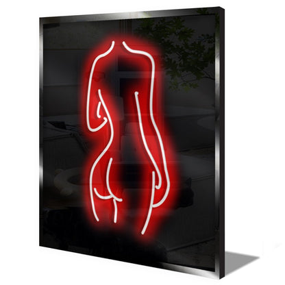 Personalised LED Neon Sign RED SILHOUETTE - ScentiMelti Home Fragrance, Beauty & Gifts UK