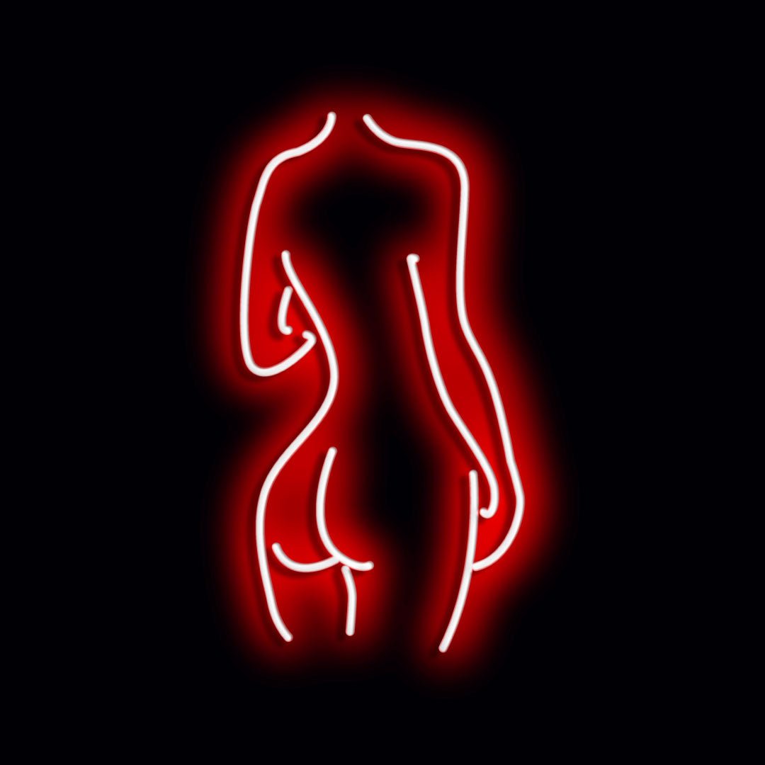 Personalised LED Neon Sign RED SILHOUETTE - ScentiMelti Home Fragrance, Beauty & Gifts UK