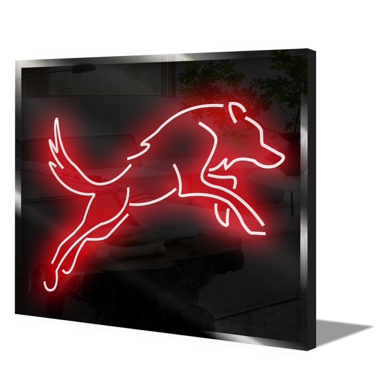 Personalised LED Neon Sign Red Wolf - ScentiMelti Home Fragrance, Beauty & Gifts UK