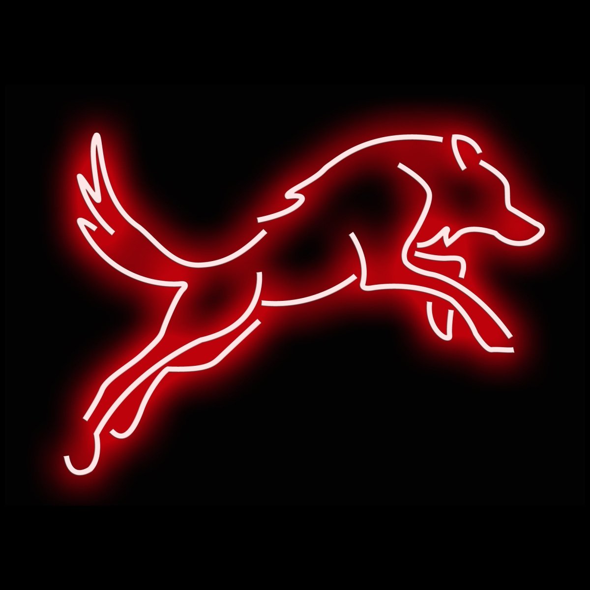 Personalised LED Neon Sign Red Wolf - ScentiMelti Home Fragrance, Beauty & Gifts UK