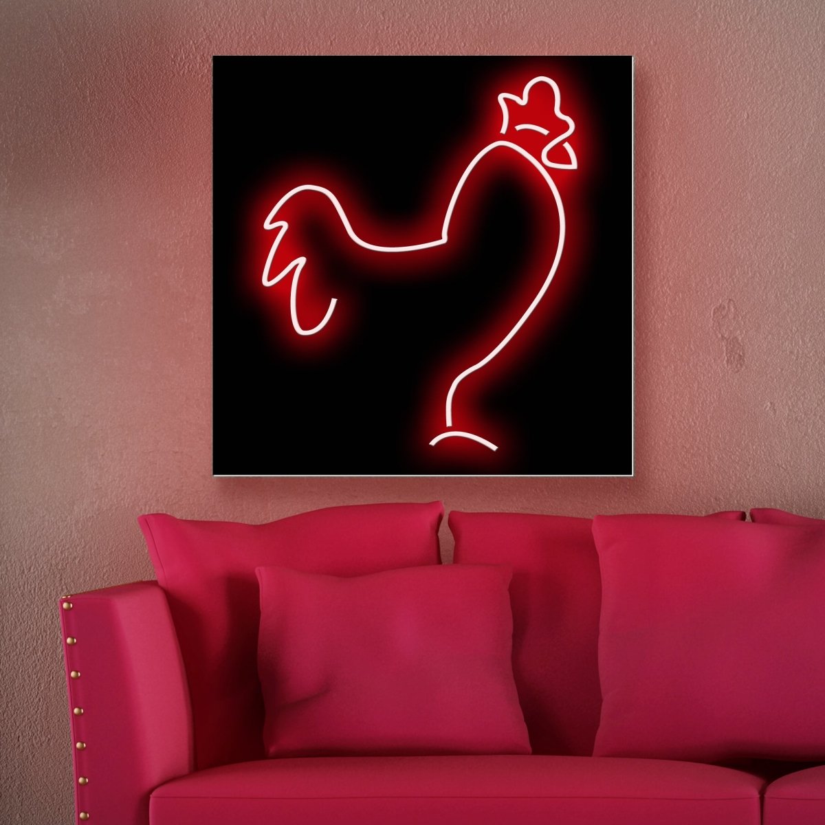 Personalised LED Neon Sign ROOSTER - ScentiMelti Home Fragrance, Beauty & Gifts UK