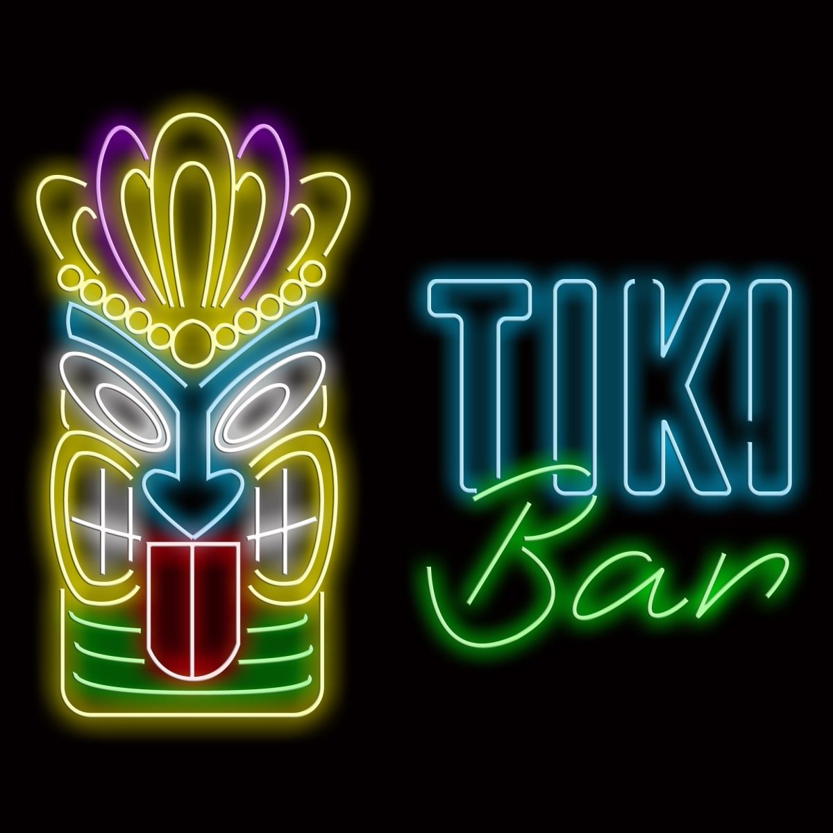 Personalised LED Neon Sign TIKI BAR - ScentiMelti Home Fragrance, Beauty & Gifts UK