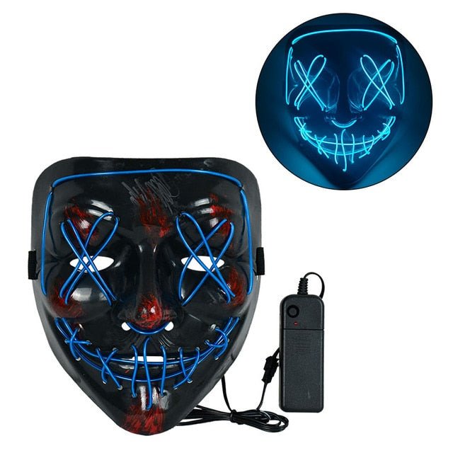 LED The Purge Neon Halloween Mask - ScentiMelti Home Fragrance, Beauty & Gifts UK