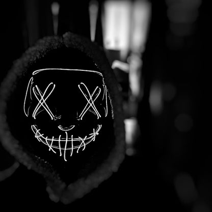 LED The Purge Neon Halloween Mask - ScentiMelti Home Fragrance, Beauty & Gifts UK