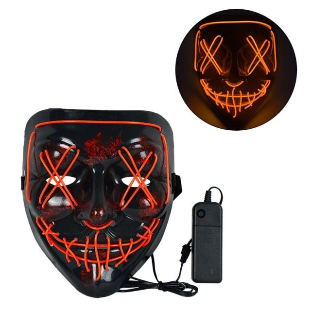 LED The Purge Neon Halloween Mask - ScentiMelti Home Fragrance, Beauty & Gifts UK