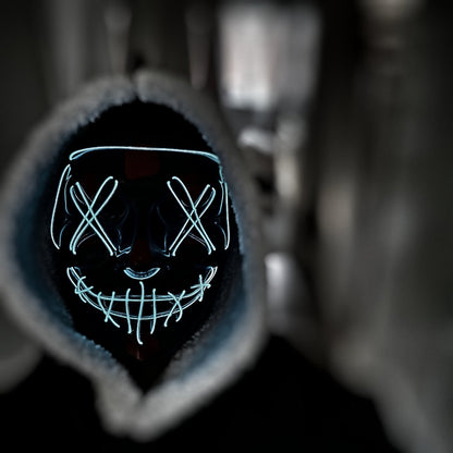 LED The Purge Neon Halloween Mask - ScentiMelti Home Fragrance, Beauty & Gifts UK