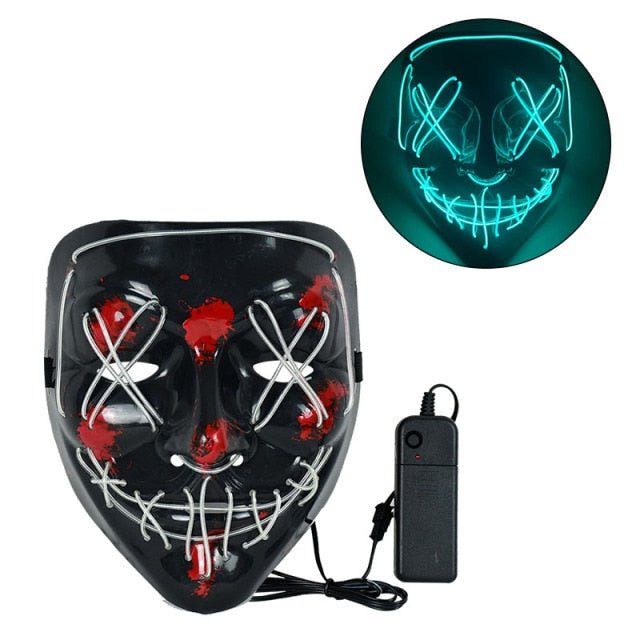 LED The Purge Neon Halloween Mask - ScentiMelti Home Fragrance, Beauty & Gifts UK