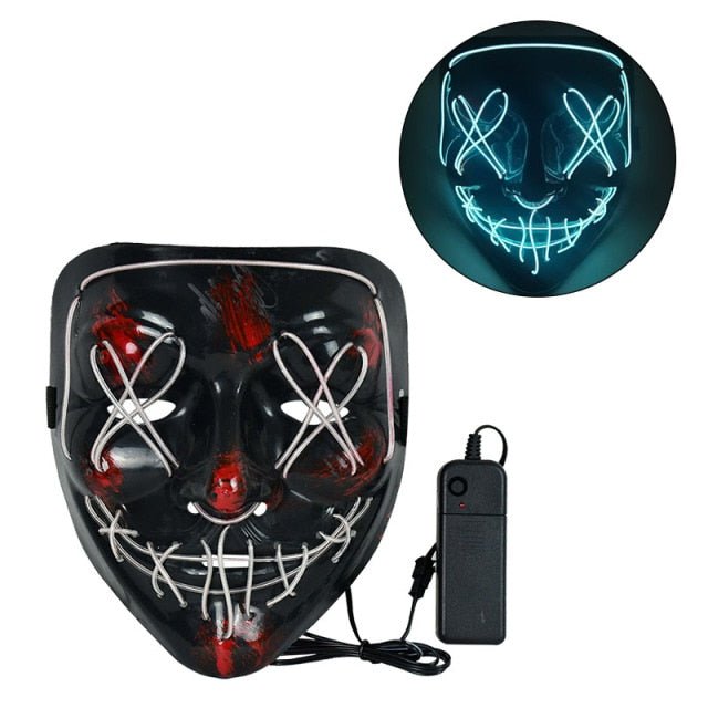 LED The Purge Neon Halloween Mask - ScentiMelti Home Fragrance, Beauty & Gifts UK