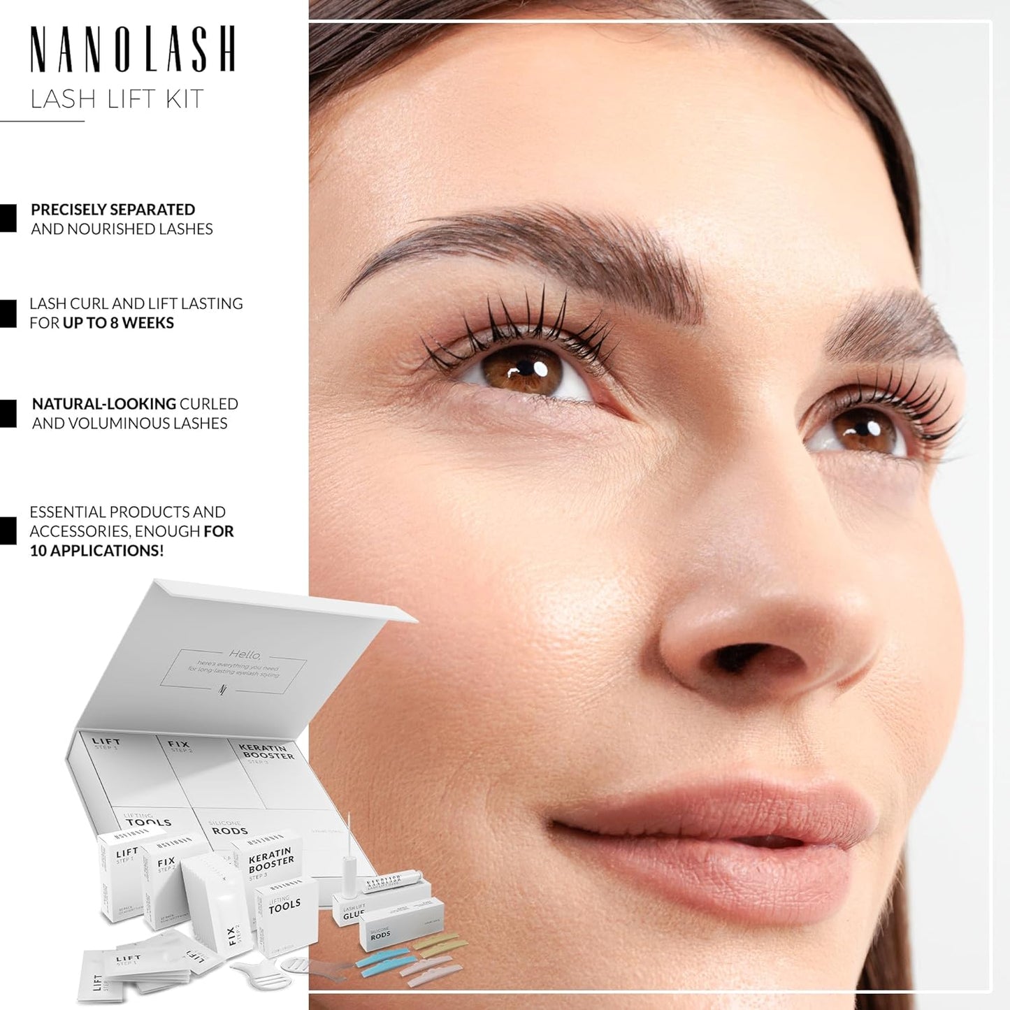 Nanolash Lash Lift Kit - professional eyelash lifting kit, DIY kit for eyelash lifting at home and in the salon, DIY eyelash lamination, lash curling kit Beauty Goddess ScentiMelti Wax Melts