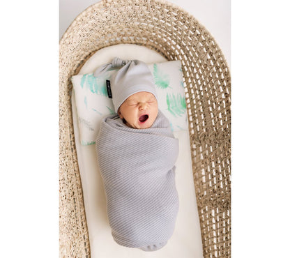 Light knitted bamboo swaddle blanket - Grey - ScentiMelti Home Fragrance, Beauty & Gifts UK