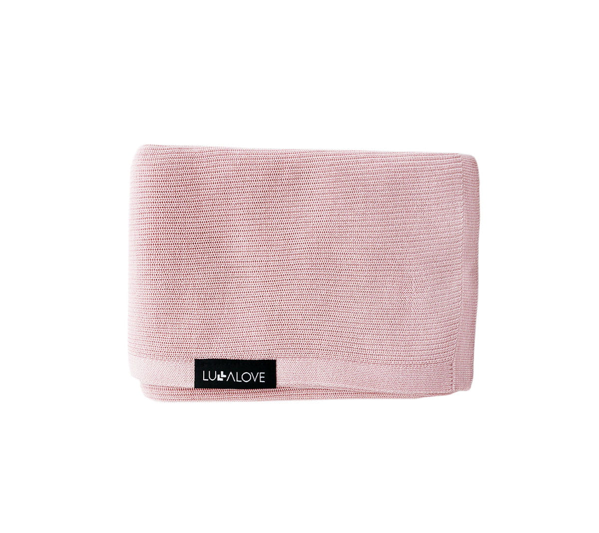 Light knitted bamboo swaddle blanket - Powder pink - ScentiMelti Home Fragrance, Beauty & Gifts UK