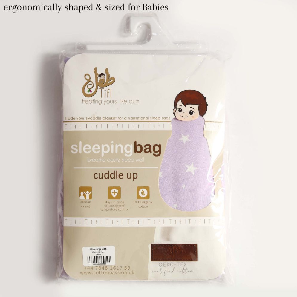 Lilac Stars Baby Sleeping Bag Cotton Passion UK ScentiMelti Wax Melts